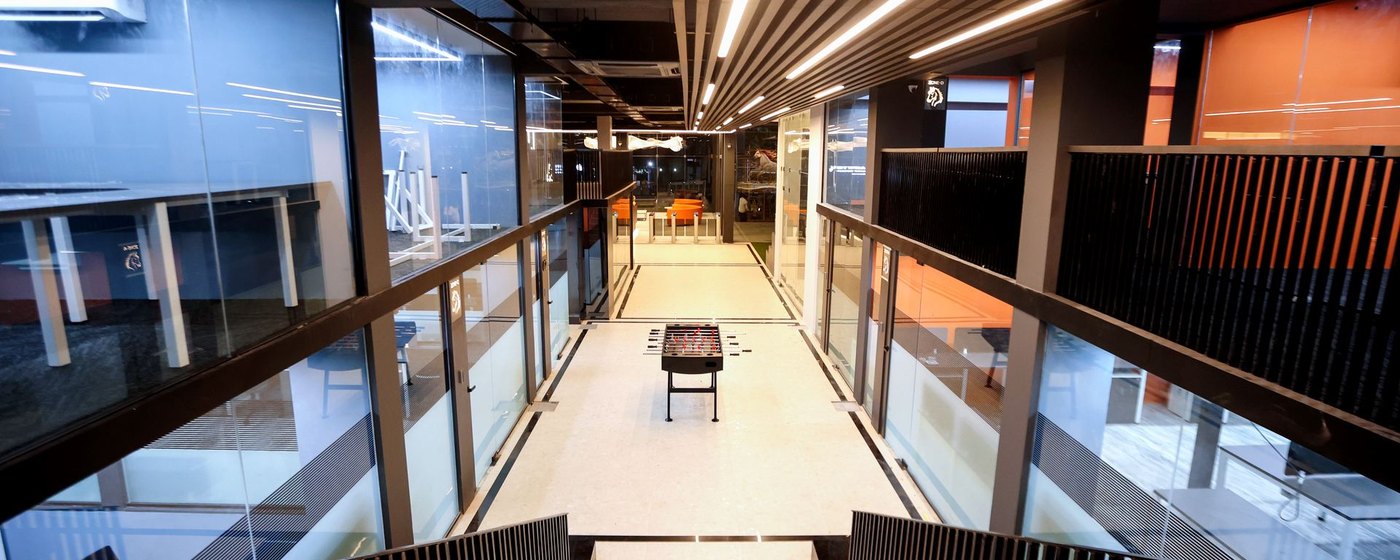 Office mezzanine walkway at Offistable Guindy Chennai