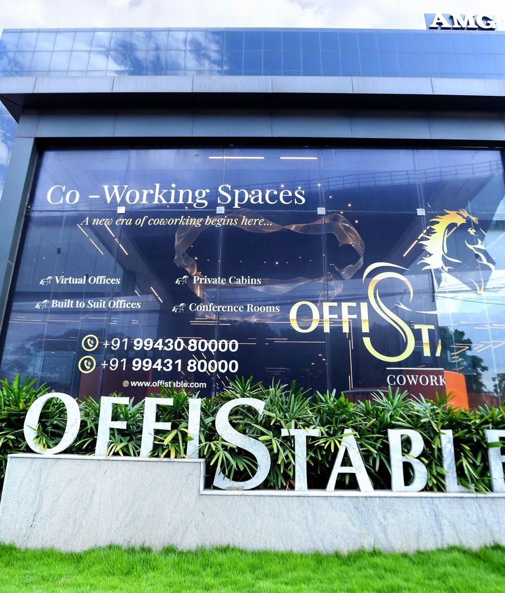 Offistable AMG Towers building front view, Guindy Chennai